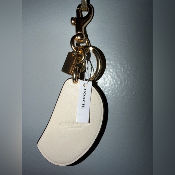 Coach Orange Leather Keychain - Picture 4 of 6